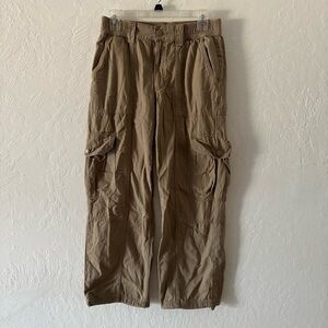 Aeropostale Utility Cargo Pants Women’s Small Khaki Y2K Revival Streetwear